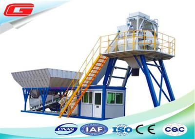 China Concrete Slab 75m3/Hr Mobile Concrete Batching Plant YHZS75 Electric Control for sale