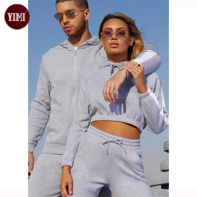 China Wholesale Custom Tech Fleece QUICK DRY Cotton and Polyester Tracksuit Men Women Jogger Sweatsuit Unisex Set for sale