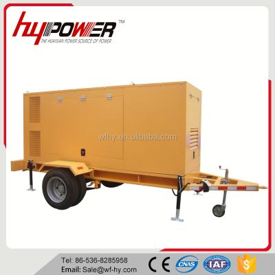 China 150kva Mobile Diesel Generator Trailer With 4wheels 6CTA8.3-G2 for sale