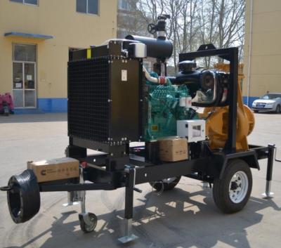 China Irrigation And Agriculture Diesel Engine Water Pump Set With Trailer for sale