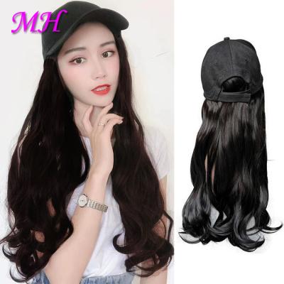 China Smooth like real hair wig cap with long hair/natural black hair cap/white cap and black cap with hairstyle for sale