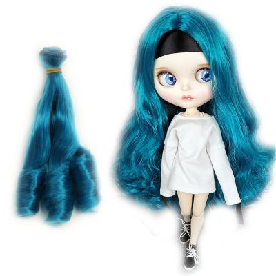 China Jerry Curl Natural Color Doll Extension Doll Wigs 30*100cm Curly Hair For Handmade BJD Dressing Doll Wigs for sale