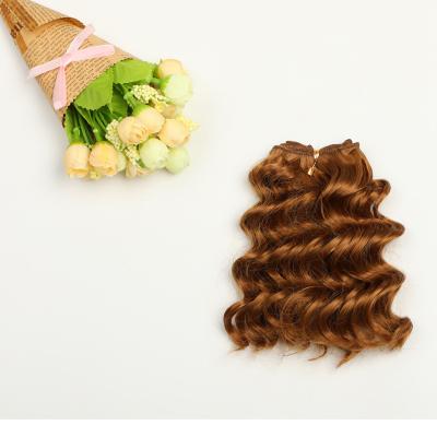 China Doll Accessories Doll Hair Spring Curly Hair DIY Synthetic Weft Wig for sale