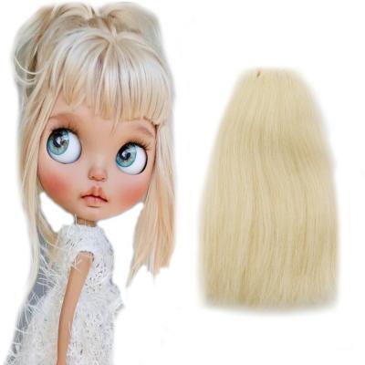 China Cartoon Toy 1/6 Doll Fluffy Hair Angola Mohair Soft Material For Dolly Wigs And Wefts Camel Hair Doll Hair Weft In Toy Accessories for sale