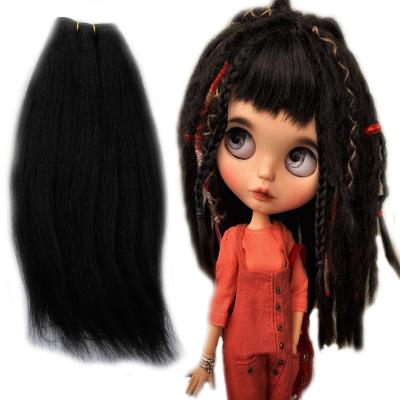 China Curly Camel Cartoon Toy 30*200cm Color Doll Wig Hair Wefts Extension Natural Small Hair Screw For BJD/Bly/American Dolls DIY Accessories for sale