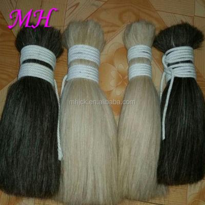 China Natural white washed high quality clean goat hair volume for making wigs and hair extension for sale