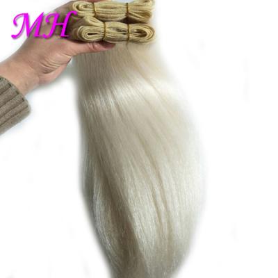 China Black silky straight white color straight wave yaks hair wefts yaks tail hair weaves cow hair for sale