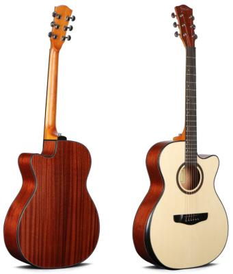 China Cutway sincerely recommended inventor LS-560 with 40inch fir and sapele acoustic guitar matte armrest exquisite workmanship OEM for sale