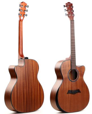 China Cutway Popular Inventor LS-550 With Matte 40/41inch Acoustic Guitar Full Sapele Wood Feeling Guitar Wholesale Best In Guitar Manufacturer for sale