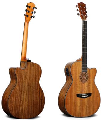 China Cutway Inventor LS-180-40 With EQ Acoustic Guitar Electric With Popular Pickup KLT-17A Strings Instrument Factory Wholesale Accept OEM for sale