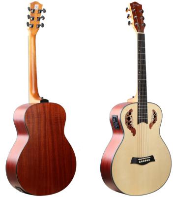 China Popular Cutway Top Brand Inventor LS-170-EQ Mini Acoustic Guitar Electric Guitar Manufacturer 36inch for Wholesale Supply OEM for sale