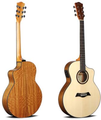 China Cheap Cutway Inventor Brand LS-161N-EQ Acoustic Guitar 40inch String Guitars Popular Electric Folk Instrument Manufacturer Wholesale for sale