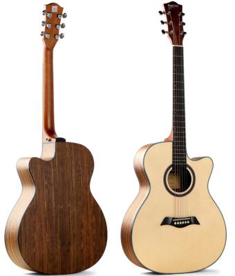 China Cutway Inventor LS-160 Hot Selling 40 Inch Acoustic Guitar For Strings Instrument Wholesale Manufacturer With Cheap Price Supply OEM for sale