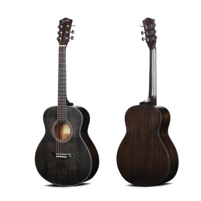 China 40 Inch Guitar Inventor LS-130TBK Back Handsome Acoustic Guitar Fir Guitar Middle-End Top Mahogany for sale