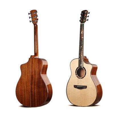 China Cheap price high quality flawless all 41 inch solid acoustic guitar for wholesale for sale