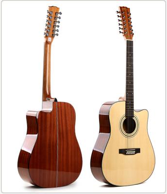 China Hot Sale 12 Strings Acoustic Guitar Flawless High Quality Factory for sale