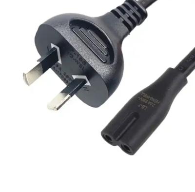 China 2 Pin Power Plug Australia Power Cords Extension Cords Australia SAA Power Cables for sale