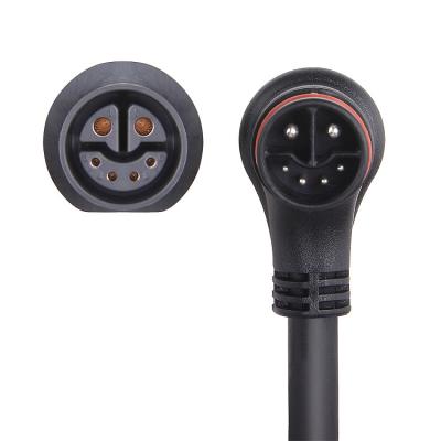 China Conector de energía de la bicicleta eléctrica hermética impermeable 2 + 4 pin para la bicicleta eléctrica en venta