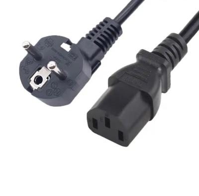 China VDE 16A 250V 3 Pin Plug C13 EU Power Cord zu verkaufen