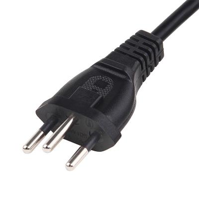 中国 NBR 14136 Brazil Power Cord 10A 250V 3 Pin Plug C13 Cable 1.2m 1.5m 販売のため