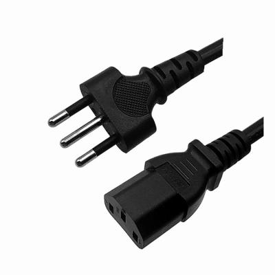 Κίνα 10A 250V Italy Power Cord , 3 Pin IMQ Standard Black Universal AC Power Cord προς πώληση