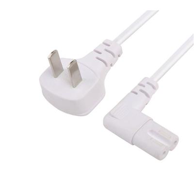 China 2 pin China Power Cord Plug 10A 250V Verlengkabel 1,2m 1,5m 1,8m 2m 3m Te koop