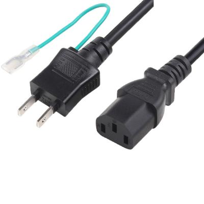 China 12A 125V Japão cabo de alimentação PSE para C13 Plug preto com fio de terra à venda