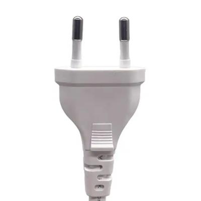 China Flat 2 Pin Stromkabel Europäischer Stecker VDE 2.5A 250V Euro-Standard Wechselstromkabel zu verkaufen