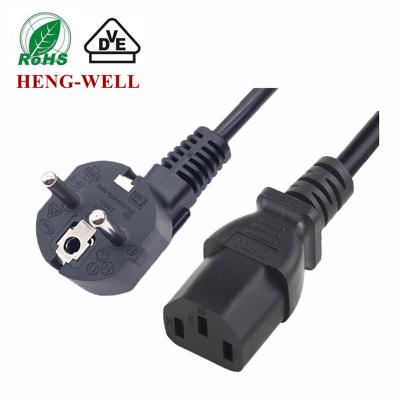 China 3 Pin European Power Cord EU Standard 16A 250V Power Plug To IEC C13 For Home Appliance Power Cables zu verkaufen