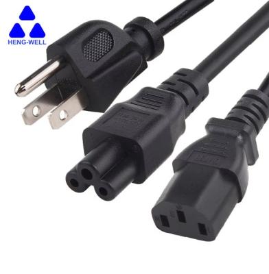 Chine UL 3 Wire USA Cable d'alimentation électrique 18AWG NEMA 5-15p à IEC C13 câble pour ordinateur portable à vendre