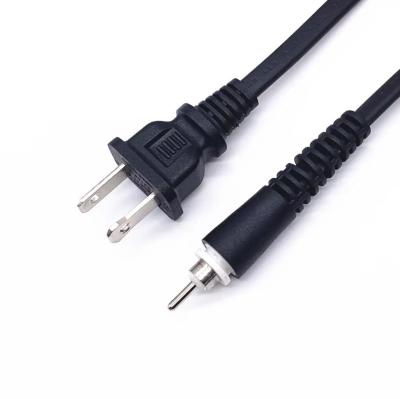 中国 UL Type Power Cord UL 2Pin With 360 Degree Swivel 3A 125V For Household Appliances Hair Dryer And Straightener 販売のため