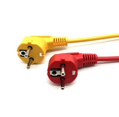 China Y Split 16A 250V Corriente nominal Cordón de extensión de energía CA en rojo/amarillo/Personalizado para requisitos personalizados en venta