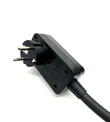 China 16A 250V IP55 GFCI enchufes de protección contra fugas de cable de alimentación estándar europeo con H07RN 3 * 2,5 mm cuadrados en venta