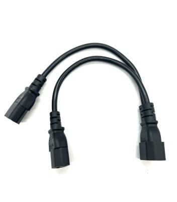 China IEC C14 To C13*2  Power Adapter Y Cables 220V Extension Cables for electric for sale