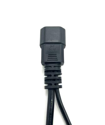 China PDU Y Splitter C14 To C13 C5 And Type C Socket Power Adapter cable customized for sale