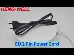 VDE Certificate EU Power Cord Extension Cable 2.5A 250V 2 Pin