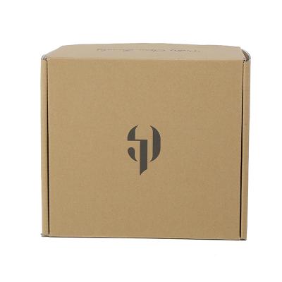 China Recycled Material Manufacturer Brown Carton Box Professional Shoe Boxes With Custom Logo for sale