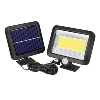 China Solar Powered 100LED Solar Garden COB Outdoor Wall Lights Porcelain Outside Exterior Wall Lights for sale