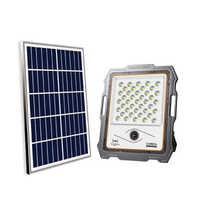 China 2020 Outdoor Solar Street Light Street Lights IP WiFi ROAD Camera 1080P Motion Detection Alarm 400W Solar Spotlight for sale