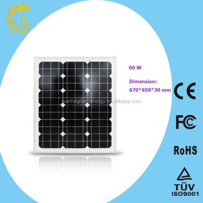 China Polycrystalline Solar Panels 60w Professional Manufacturer For Home Solar System Low Price for sale