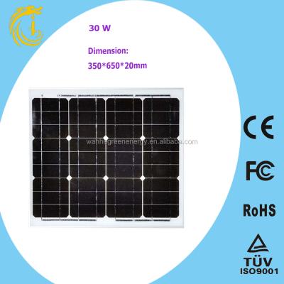 China High quality low price 30w polycrystalline mini solar panel for solar powered traffic lights for sale