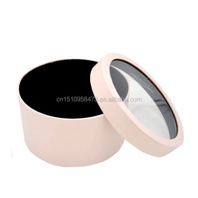 China Clear Cardboard Round Flower Cardboard Box Cylinder Tube Packaging Recyclable Paper Box for sale