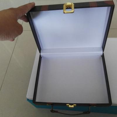 China OEM Recyclable Factory Suitcase Package Box With Carry Handle for sale