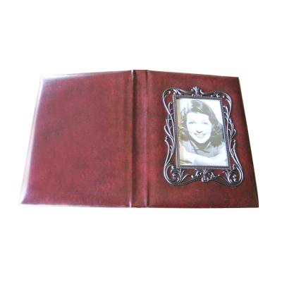 China PU Leather Stamp Album Vintage Fotos Album for sale