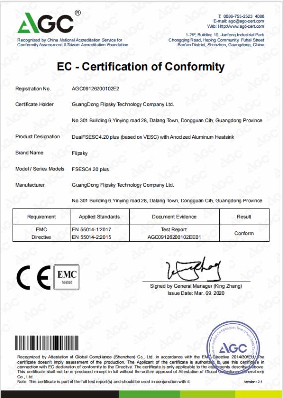 CE - Shenzhen Flipsky Technology Co., Ltd.