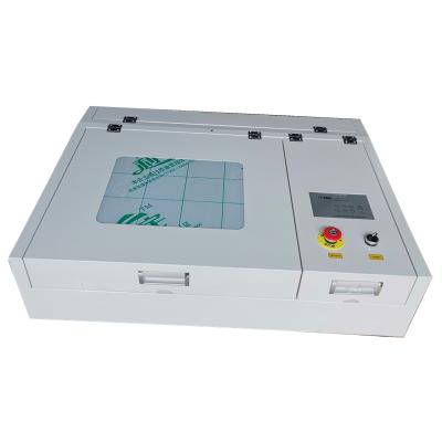 China Laser Engraving 4040 High Quality Acrylic Laser Engraving Machine With 50W CO2 Laser Tube Square Rail And 400*400mm Honeycomb Working Table for sale