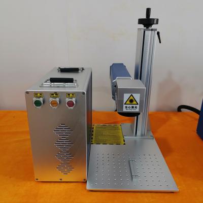 China Laser Engraving 30W or 50W JPT Fiber Laser Marking Machine Metal Laser Engraving Machine with D80 Rotary Tools have good price for sale