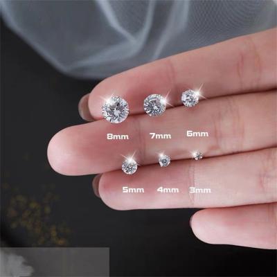 China CLASSIC Circle Earrings Diamond Earring Fashion Outlet Factory Sterling Silver Earrings for sale