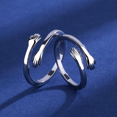 China FASHIONABLE Silver Outlet Factory Stainless Steel Couples Ring High Quality Couples Rings For Couples for sale