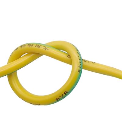 China 2.5mm 4mm 6mm 10mm 16mm 25mm Stranded Underground Wire Yellow Green Earth Cable BEYOND OPTICAL RANGE for sale